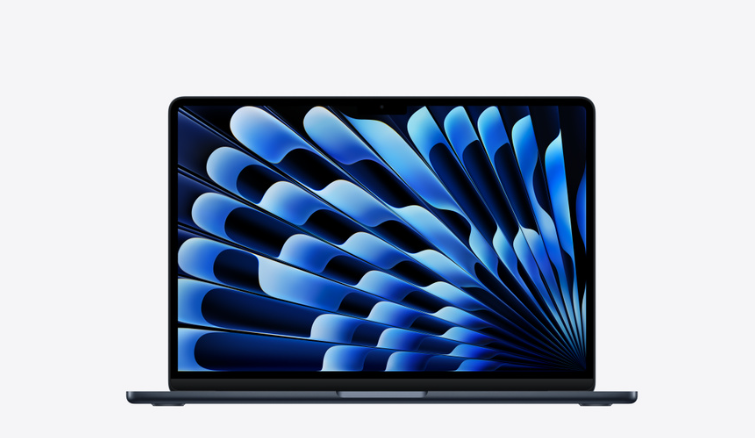 MDHF4 13-inch MacBook Air: Apple M5 chip with 10‑core CPU and 10‑core GPU, 16GB, 1TB SSD - Midnight